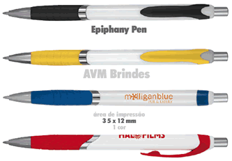 Caneta Plástica Epiphany Pen Grip - Marca BIC personalizada para Brindes